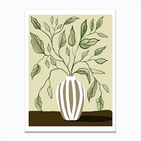 Plant In Vase Canvas Print