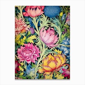 Wallpaper Floral Pattern 26 Canvas Print