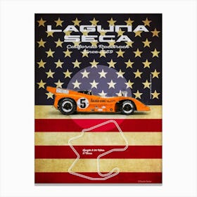 Laguna Seca, McLaren, Denny Hulme Canvas Print