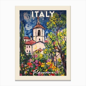 Ravenna Italy 3 Fauvist Painting Travel Poster Canvas Print