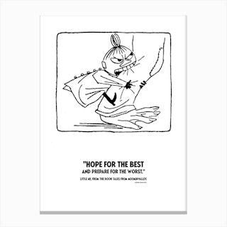 The Moomin Drawings Collection Little My Canvas Print
