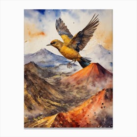 Pure Golden Bird Canvas Print