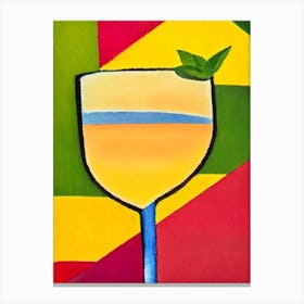 Lemon Drop Paul Klee Inspired Abstract 3 Cocktail Poster Canvas Print