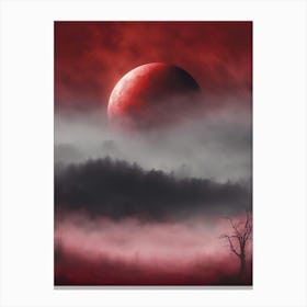 Red Blood Moon 1 Canvas Print