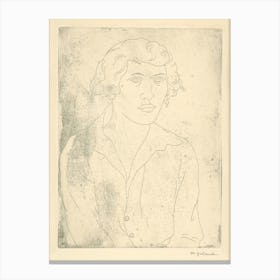 Portrait Of A Woman, Mikuláš Galanda Canvas Print