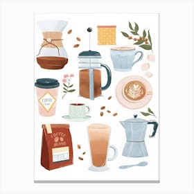 Coffee Gift Kitchen And Dinning Canvas Print