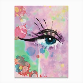 Tear of Insight - Vibrant Watercolor Art Canvas Print