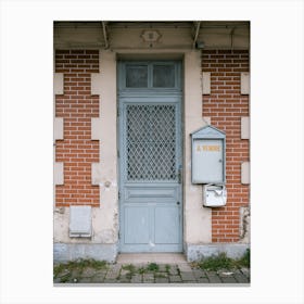 French authentic blue door | For Sale | France Canvas Print
