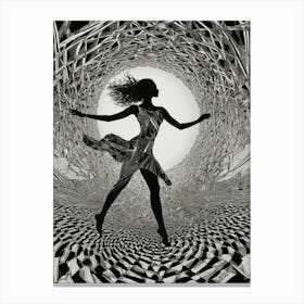 Dancer In A Vortex Canvas Print