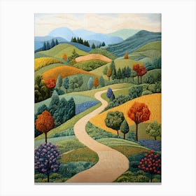 European Countryside Tapestry 7 Canvas Print