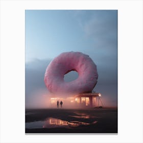 Pink Donut Canvas Print