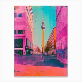 Berlin Polaroid Inspired 4 Canvas Print