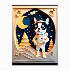 Space Dog-Reimagined 2 Canvas Print