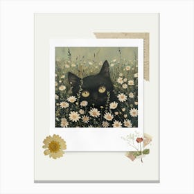 Scrapbook Cat Fairycore Painting 2 Canvas Print