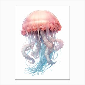 Irukandji Jellyfish Drawing 2 Canvas Print