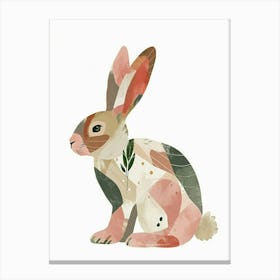 Harlequin Rabbit Kids Illustration 1 Canvas Print