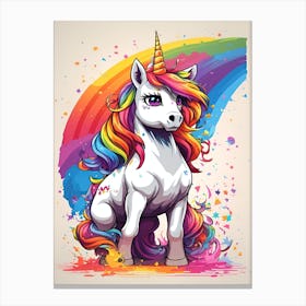 Unicorn horse Canvas Print
