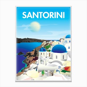 Santorini Greece Canvas Print