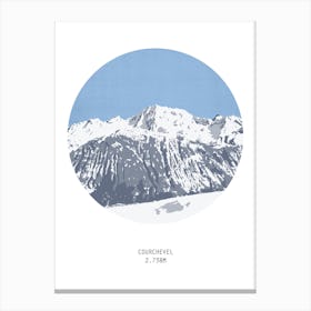 Courchevel France Mountain Canvas Print