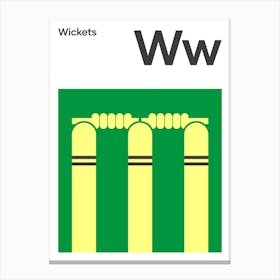 Cricket Wickets Canvas Print