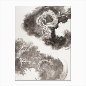 Japanese Dragons, Album Of Sketches, Katsushika Hokusai Canvas Print