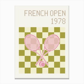 Tennis French Open 1978 Canvas Print