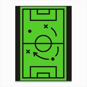 Soccer Field tactic Canvas Print