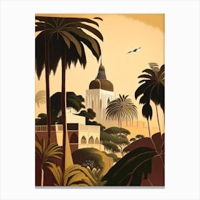 Mombasa Kenya Rousseau Inspired Tropical Destination Canvas Print