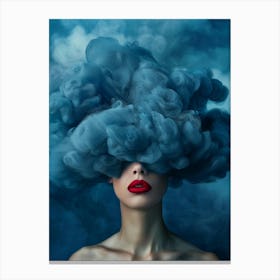 Cloud - Portrait Of A Woman Canvas Print