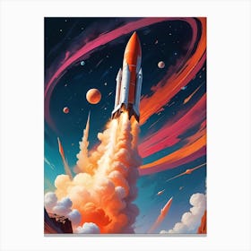 Space Shuttle Launch 1 Canvas Print