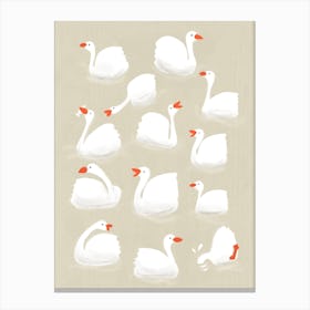 Flock Of Geese Canvas Print