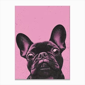 French Bulldog.Generated AI. Art Print Canvas Print