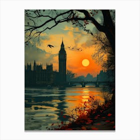 London At Dawn Canvas Print