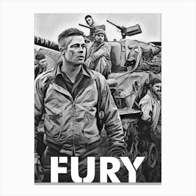 furry movie war army Canvas Print