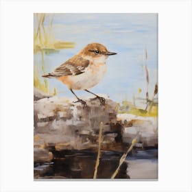 Bird Painting Dipper 1 Canvas Print