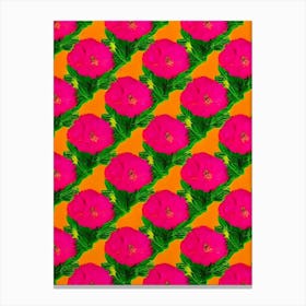Peony 2 Andy Warhol Flower Canvas Print