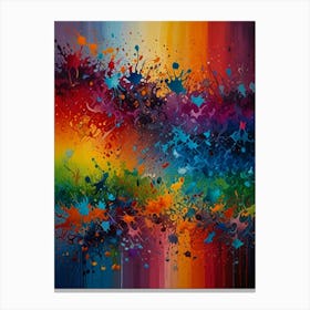 Rainbow Splash Canvas Print