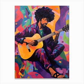 Jimi Hendrix Vintage Psycedellic 11 Canvas Print