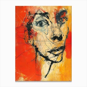 Abstract Portrait Of A Woman 67 Canvas Print