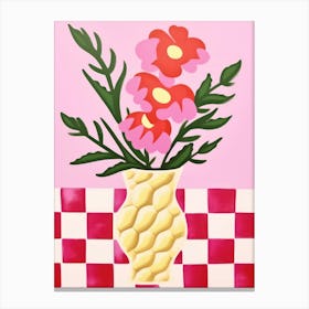 Snapdragon Flower Vase 3 Canvas Print