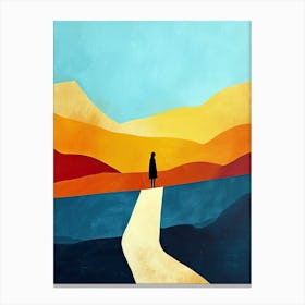 Road To Nowhere, Minimalism Canvas Print