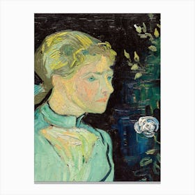 Van Gogh - Portrait Of A Young Woman Canvas Print