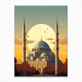 Sleymaniye Mosque Art Deco 4 Canvas Print