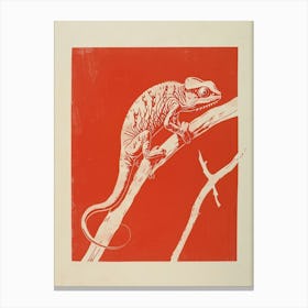 Red Senegal Chameleon 1 Canvas Print