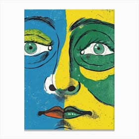 Face Of Brazil Canvas Print