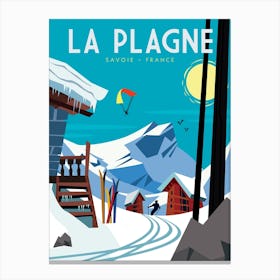 La Plagne Poster Canvas Print