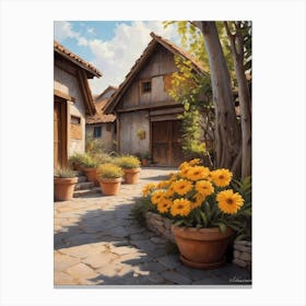 House In The Countryside Canvas Print