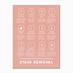 Bohemian Laundry Guide With And Stain Removal Tips Canvas Print