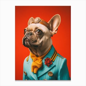 A French Bulldog Dog 5 Canvas Print