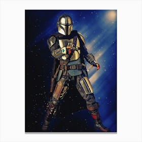 Light Of Heroes ― The Mandalorian Canvas Print